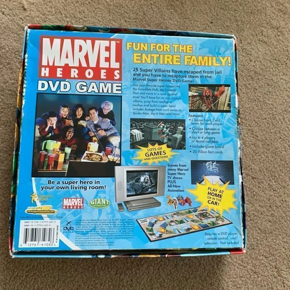Marvel Heroes Breakout DVD Board Game